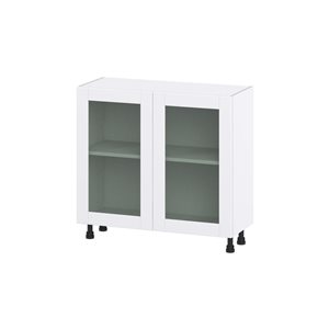 Hugo&Borg Rosemont 36 x 34.5 x 14.88 Glacier White Door Base Semi-Custom Cabinet