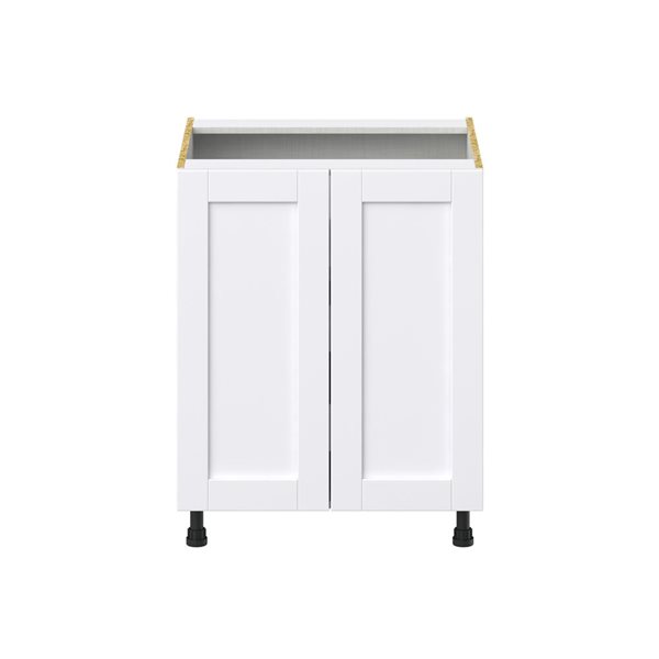 Hugo&Borg Rosemont 27 x 34.5 x 24.88 Glacier White Door And Drawer Base Semi-Custom Cabinet