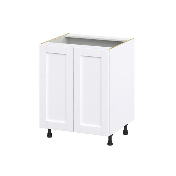 Hugo&Borg Rosemont 27 x 34.5 x 24.88 Glacier White Door And Drawer Base Semi-Custom Cabinet