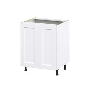 Hugo&Borg Rosemont 27 x 34.5 x 24.88 Glacier White Door And Drawer Base Semi-Custom Cabinet