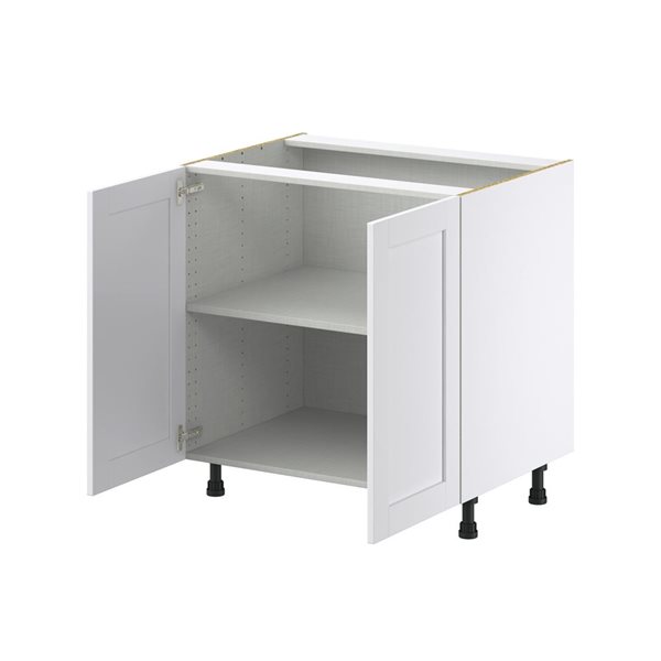 Hugo&Borg Rosemont 33 x 34.5 x 24.88 Glacier White Door Base Semi-Custom Cabinet