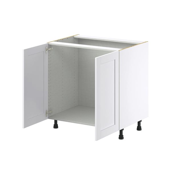 Hugo&Borg Rosemont 33 x 34.5 x 24.88 Glacier White Door Base Semi-Custom Cabinet