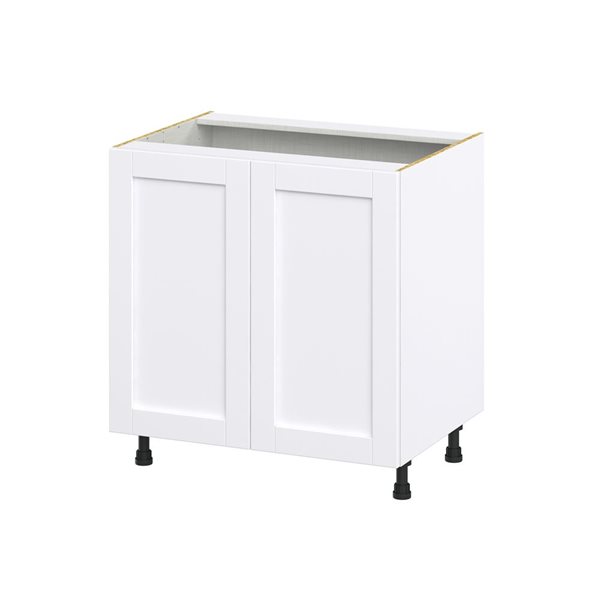 Hugo&Borg Rosemont 33 x 34.5 x 24.88 Glacier White Door Base Semi-Custom Cabinet