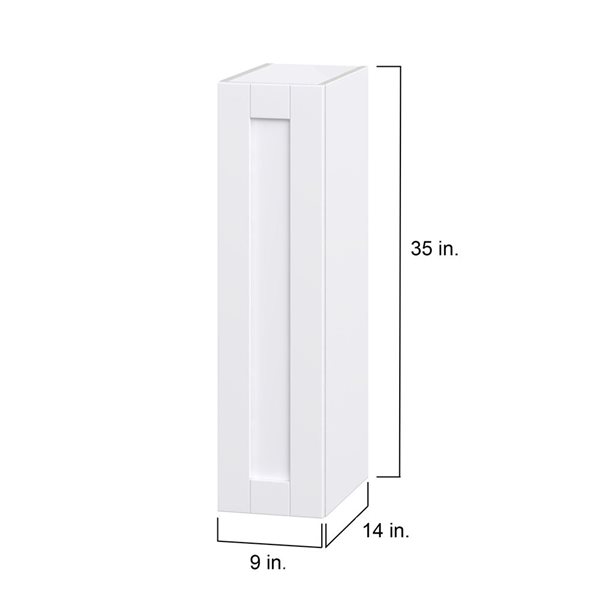 Hugo&Borg Rosemont 9 x 35 x 14.88 Glacier White Door Wall Semi-Custom Cabinet