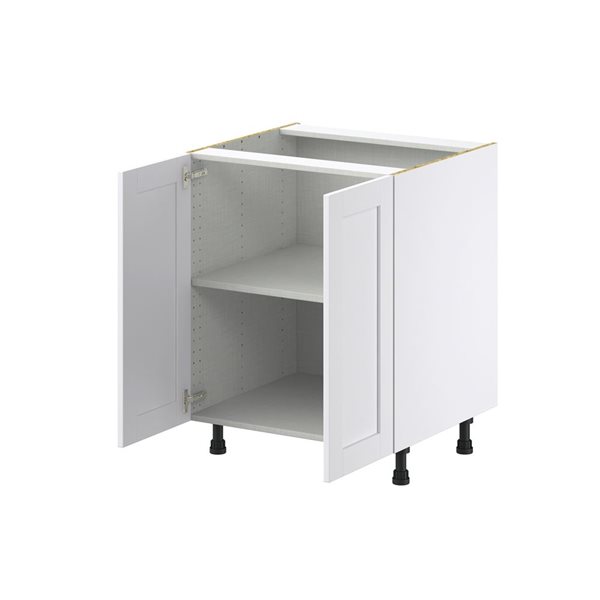 Hugo&Borg Rosemont 27 x 34.5 x 24.88 Glacier White Door Base Semi-Custom Cabinet