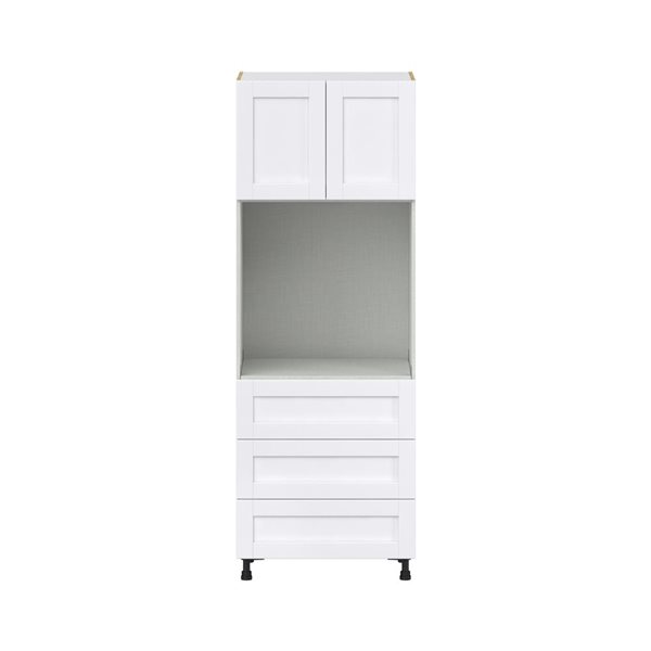 Hugo&Borg Rosemont 30 x 84.5 x 24.88 Glacier White Door And Drawer Pantry Semi-Custom Cabinet