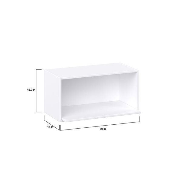 Hugo&Borg Rosemont 30 x 15 x 18 Glacier White Wall Semi-Custom Cabinet