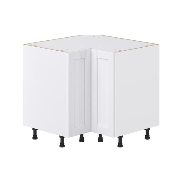 Hugo&Borg Rosemont 36 x 34.5 x 36 Glacier White Lazy Susan Corner Base Semi-Custom Cabinet