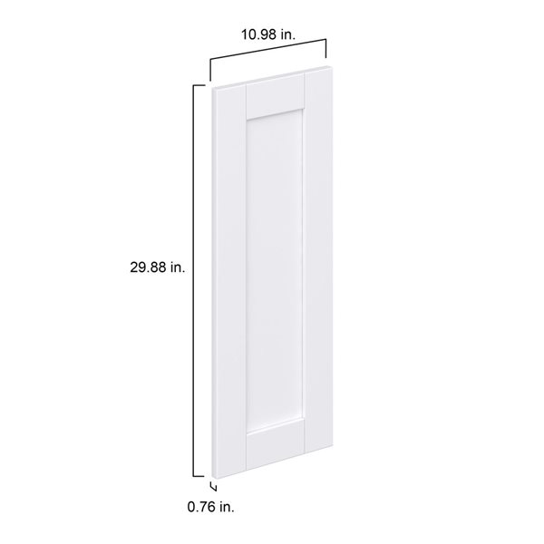 Hugo&Borg Rosemont 10.98 x 29.88 x 0.75 Cabinet  Front Door White