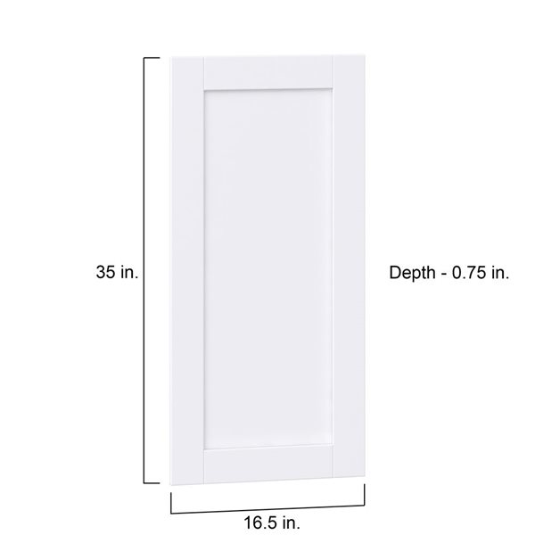 Hugo&borg Rosemont 16.5 x 35 x 0.75 Cabinet Front Door White