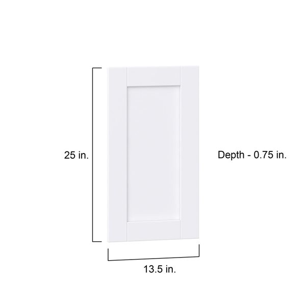 Hugo&Borg Rosemont  13.5 x 25 x 0.75 Cabinet Front Door White