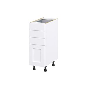 Hugo&Borg Rosemont 12 x 34.5 x 24.88 Glacier White Drawer Base Semi-Custom Cabinet