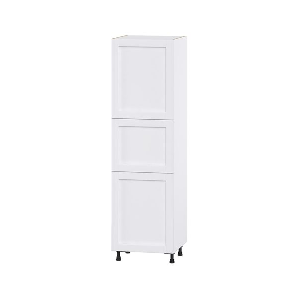 Hugo&Borg Rosemont 24 x 84.5 x 24.88 Glacier White Door Pantry Semi-Custom Cabinet