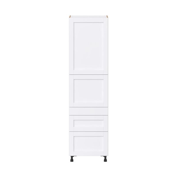 Hugo&Borg Rosemont 24 x 89.5 x 24.88 Glacier White Door And Drawer Pantry Semi-Custom Cabinet