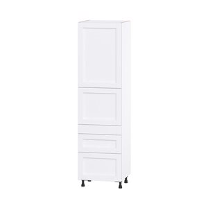 Hugo&Borg Rosemont 24 x 89.5 x 24.88 Glacier White Door And Drawer Pantry Semi-Custom Cabinet