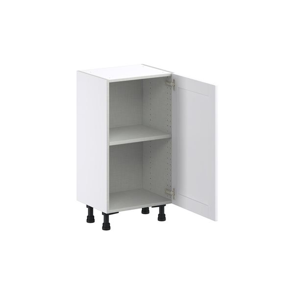 Hugo&Borg Rosemont 18 x 34.5 x 14.88 Glacier White Door Base Semi-Custom Cabinet