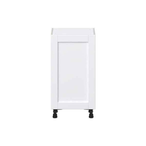 Hugo&Borg Rosemont 18 x 34.5 x 14.88 Glacier White Door Base Semi-Custom Cabinet