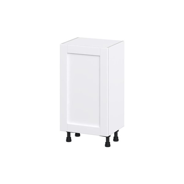 Hugo&Borg Rosemont 18 x 34.5 x 14.88 Glacier White Door Base Semi-Custom Cabinet