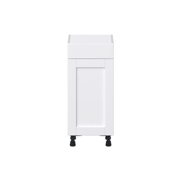 Hugo&Borg Rosemont 15 x 34.5 x 14.88 Glacier White Door And Drawer Base Semi-Custom Cabinet