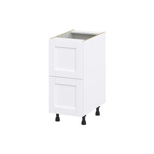 Hugo&Borg Rosemont 15 x 34.5 x 24.88 Glacier White Drawer Base Semi-Custom Cabinet