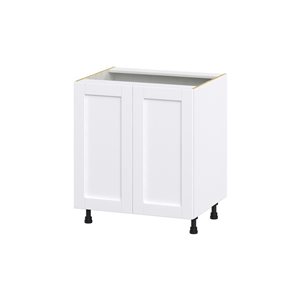 Hugo&Borg Rosemont 30 x 34.5 x 24.88 Glacier White Door And Drawer Base Semi-Custom Cabinet