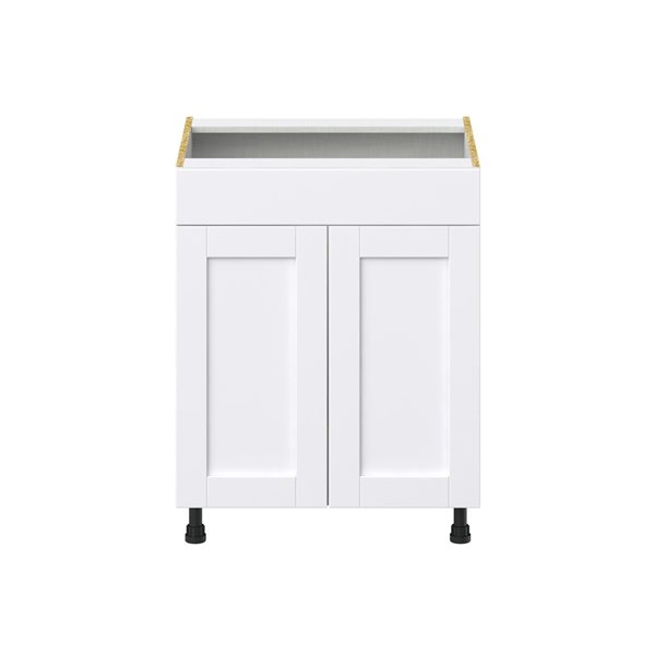 Hugo&Borg Rosemont 27 x 34.5 x 24.88 Glacier White Door And Drawer Base Semi-Custom Cabinet