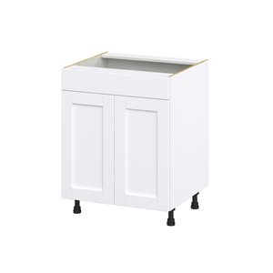 Hugo&Borg Rosemont 27 x 34.5 x 24.88 Glacier White Door And Drawer Base Semi-Custom Cabinet