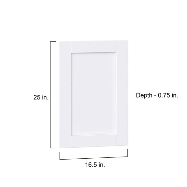 Hugo&Borg Rosemont  16.5 x 25 x 0.75 Cabinet Front Door White