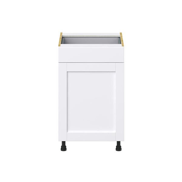 Hugo&Borg Rosemont 21 x 34.5 x 24.88 Glacier White Door And Drawer Base Semi-Custom Cabinet