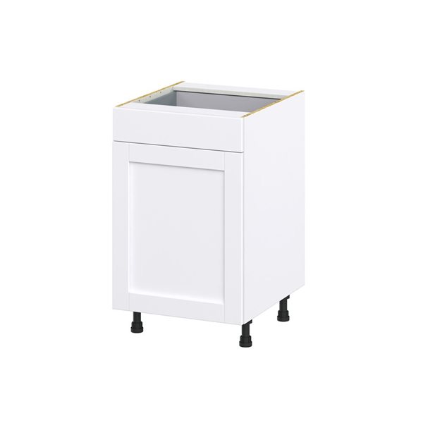 Hugo&Borg Rosemont 21 x 34.5 x 24.88 Glacier White Door And Drawer Base Semi-Custom Cabinet