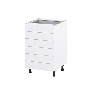 Hugo&Borg Rosemont 21 x 34.5 x 24.88 Glacier White Drawer Base Semi-Custom Cabinet