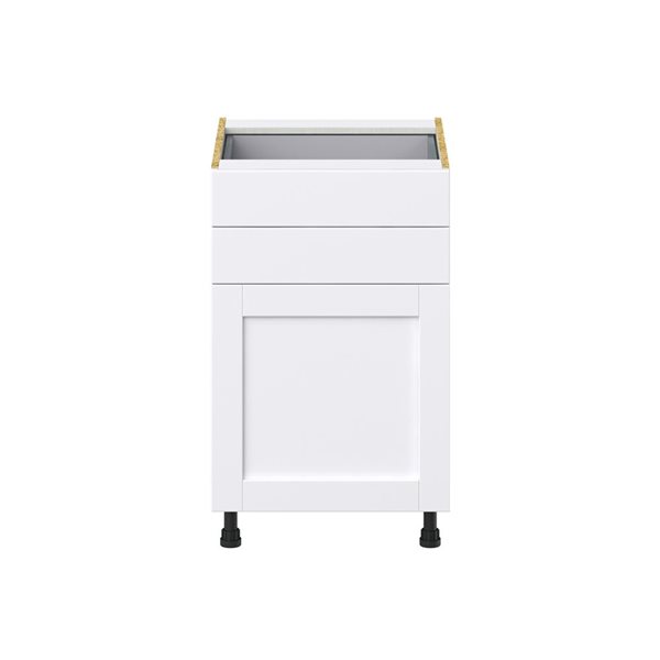 Hugo&Borg Rosemont 21 x 34.5 x 24.88 Glacier White Door And Drawer Base Semi-Custom Cabinet