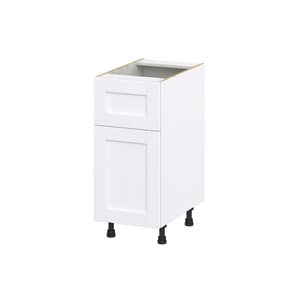 Hugo&Borg Rosemont 15 x 34.5 x 24.88 Glacier White Door And Drawer Base Semi-Custom Cabinet