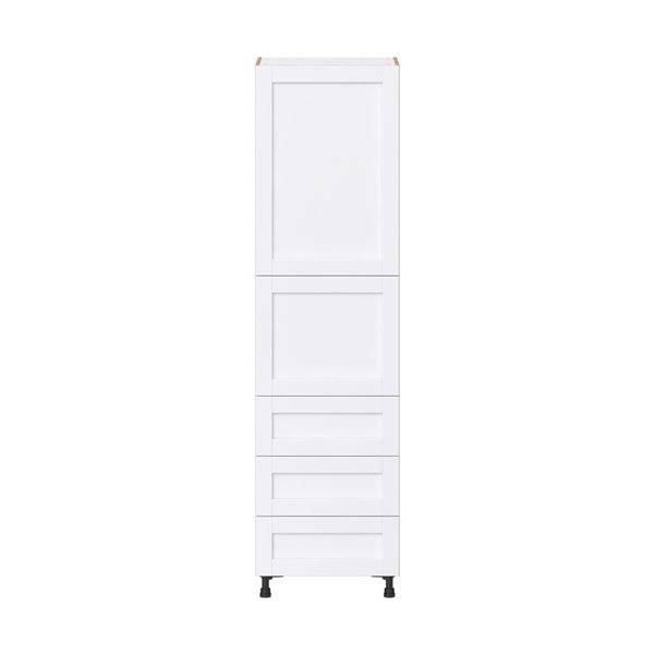 Hugo&Borg Rosemont 24 x 89.5 x 24.88 Glacier White Door And Drawer Pantry Semi-Custom Cabinet