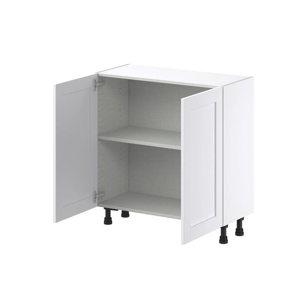 Hugo&Borg Rosemont 33 x 34.5 x 14.88 Glacier White Door Base Semi-Custom Cabinet