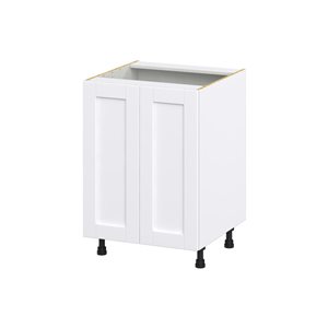 Hugo&Borg Rosemont 24 x 34.5 x 24.88 Glacier White Door And Drawer Base Semi-Custom Cabinet