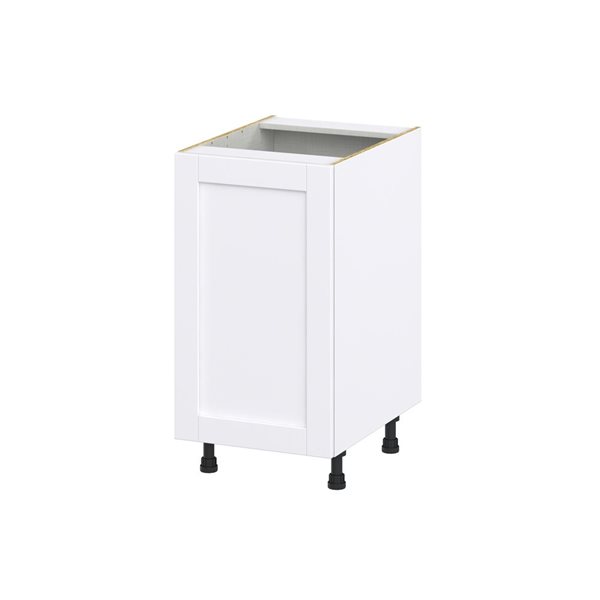 Hugo&Borg Rosemont 18 x 34.5 x 24.88 Glacier White Door Base Semi-Custom Cabinet