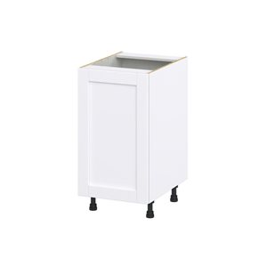 Hugo&Borg Rosemont 18 x 34.5 x 24.88 Glacier White Door Base Semi-Custom Cabinet