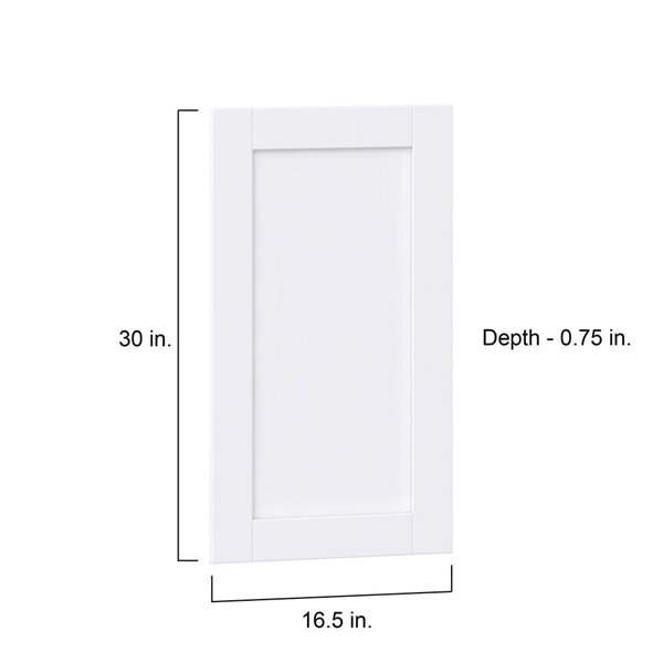 Hugo&Borg Rosemont  16.5 x 30 x 0.75 Cabinet Front Door White