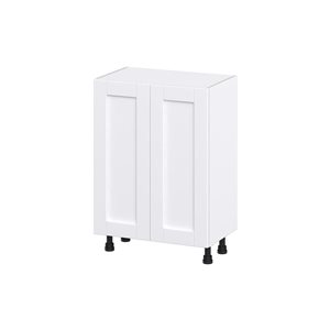 Hugo&Borg Rosemont 24 x 34.5 x 14.88 Glacier White Door Base Semi-Custom Cabinet