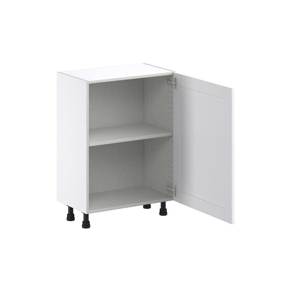 Hugo&Borg Rosemont 24 x 34.5 x 14.88 Glacier White Door Base Semi-Custom Cabinet