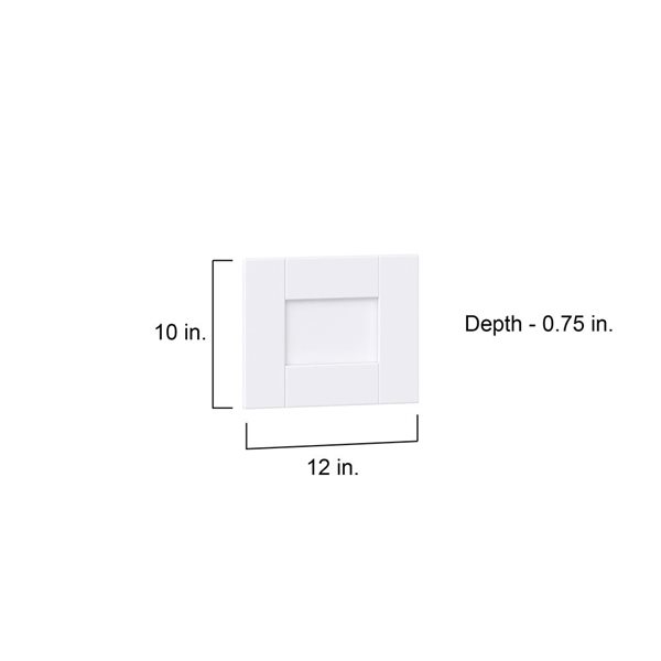 Hugo&Borg Rosemont  12 x 10 x 0.75 Cabinet Drawer Front White