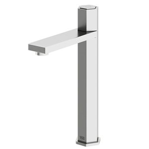 VIGO Nova Single Hole Single Handle Vessel Bathroom Faucet in Brushed Nickel