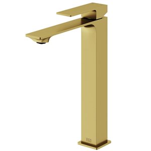 VIGO Dunn Vessel Bathroom Faucet in Matte Brushed Gold