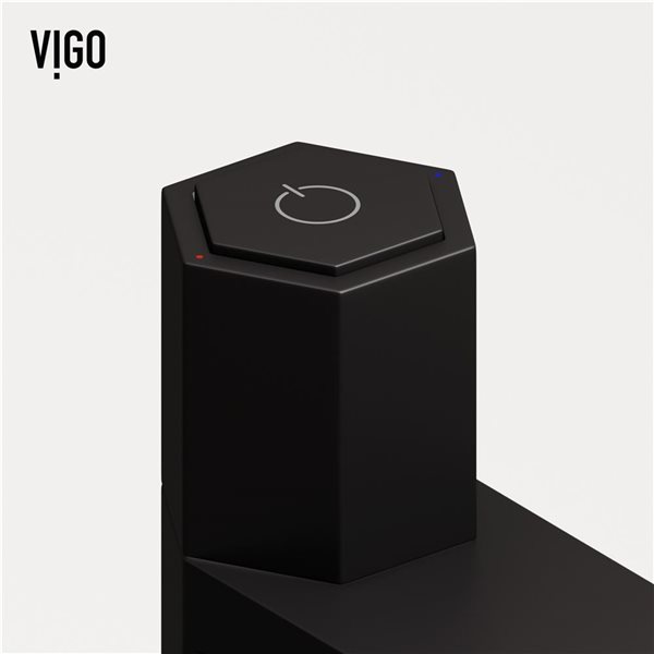 VIGO Nova Single Hole Single Handle Vessel Bathroom Faucet in Matte Black