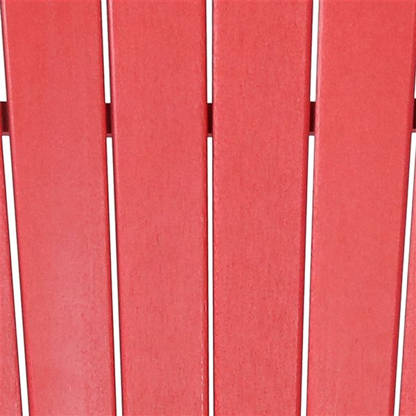 Sunnydaze Raised Adirondack Chair HDPE plastic Red Set of 2