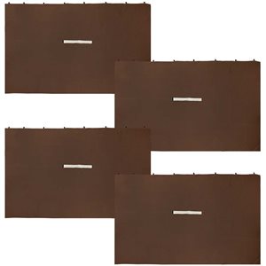 Sunnydaze Gazebo Sidewall Set - Brown