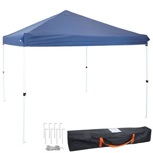 Sunnydaze 12-ft x 12-ft Standard Pop Up Canopy with Carry Bag - Blue