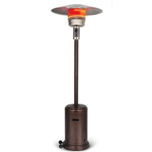 UPHA 46,000-BTU Brown Steel Floorstanding Liquid Propane Patio Heater