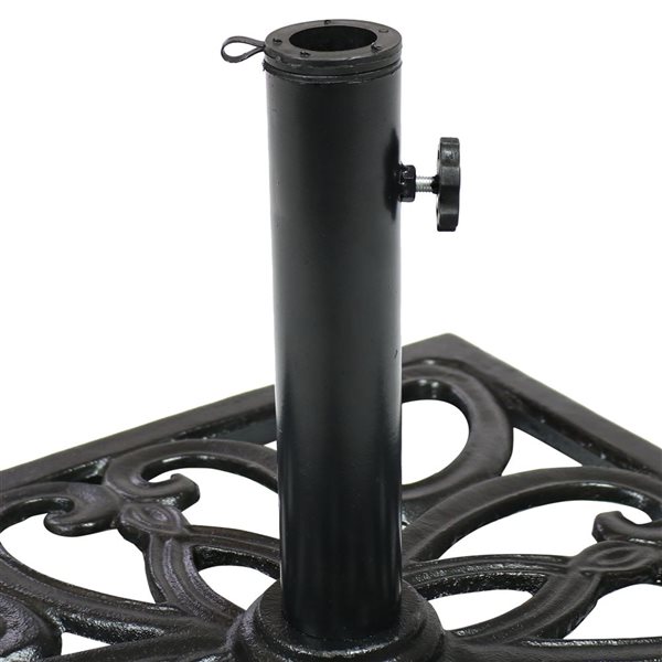 Sunnydaze Decor 22.5-in x 13.25-in Black Patio Umbrella Base